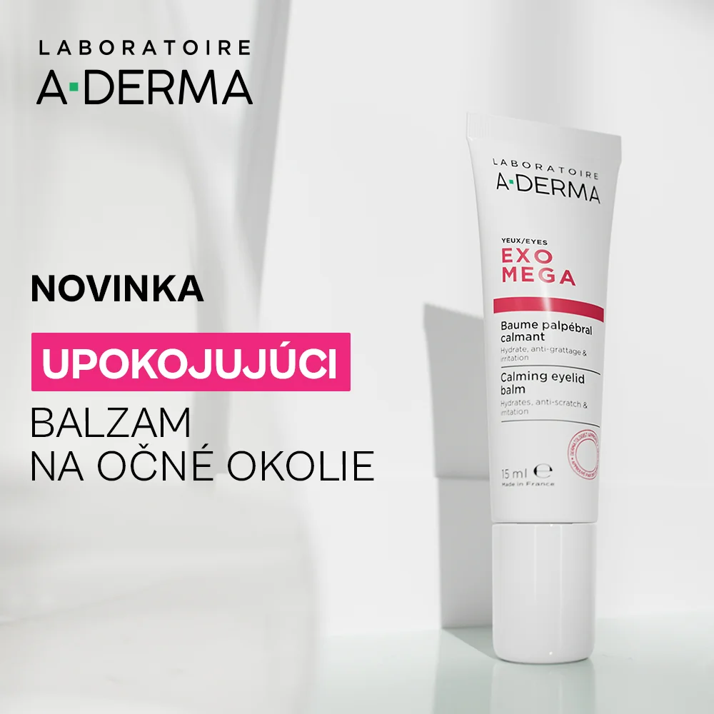 A-DERMA EXOMEGA Upokojujúci balzam na očné okolie 15 ml