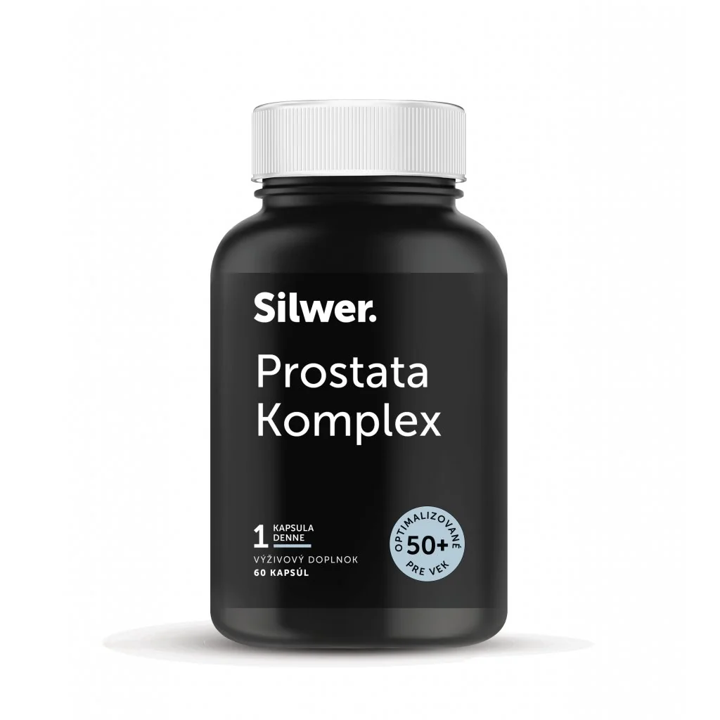 Silwer Prostata Komplex 60 kapsúl. Rastlinné extrakty, zinok, vitamín E. Pre mužov.