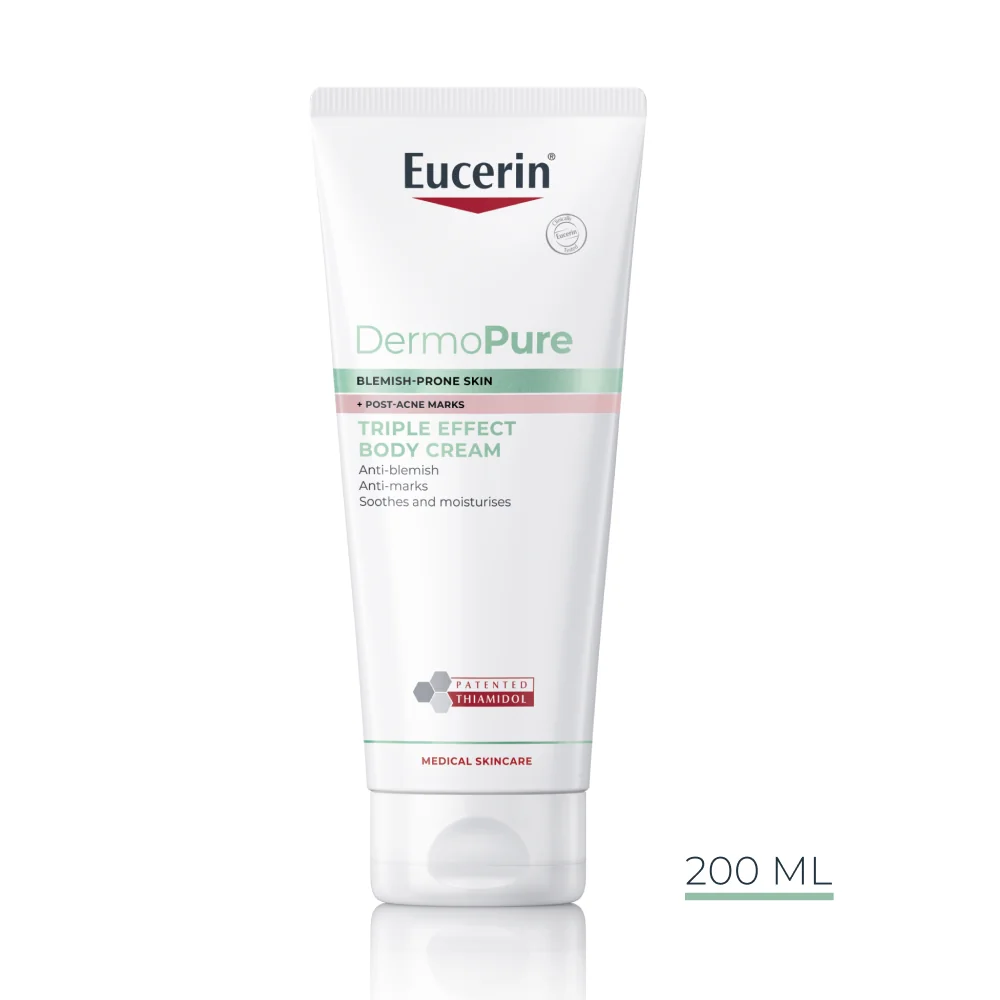 Eucerin DERMOPURE Telový krém s trojitým účinkom 1×200 ml, telový krém