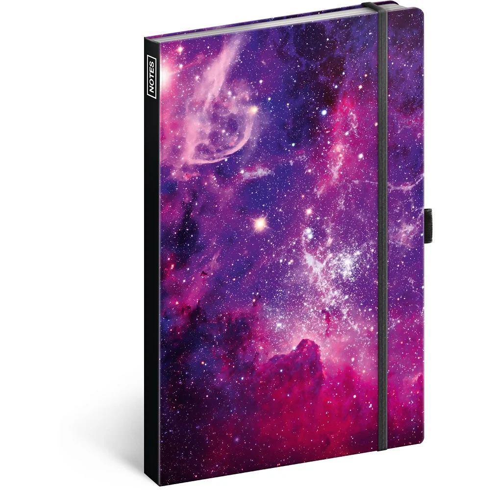 Zápisník Galaxie, linajkový A5, modrý, 50 listov