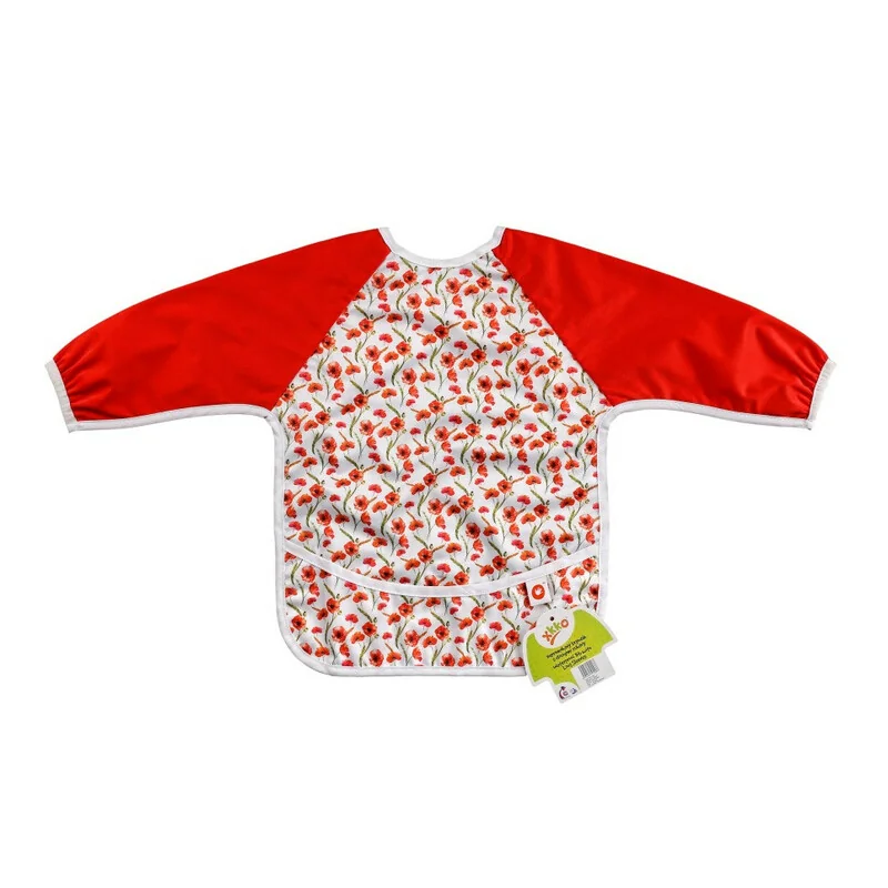 XKKO Podbradník s rukávmi - Red Poppies, 1ks 1×1 ks