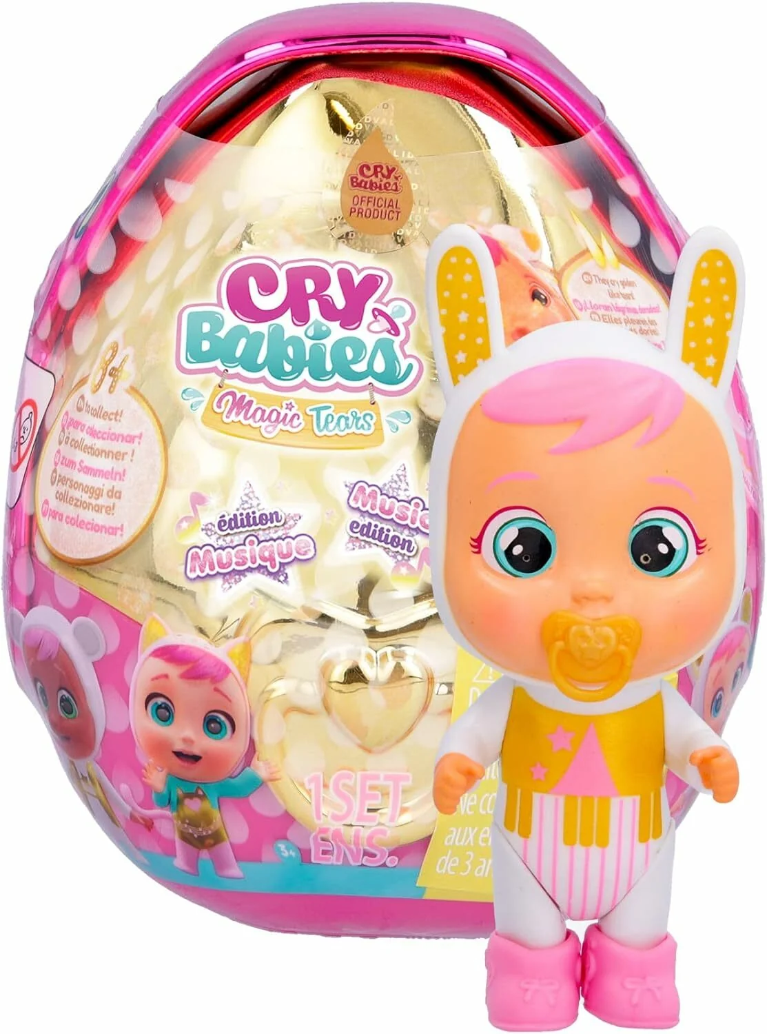 IMC Toys Cry Babies Magic Tears Hudobná edícia - bábika v kapsule