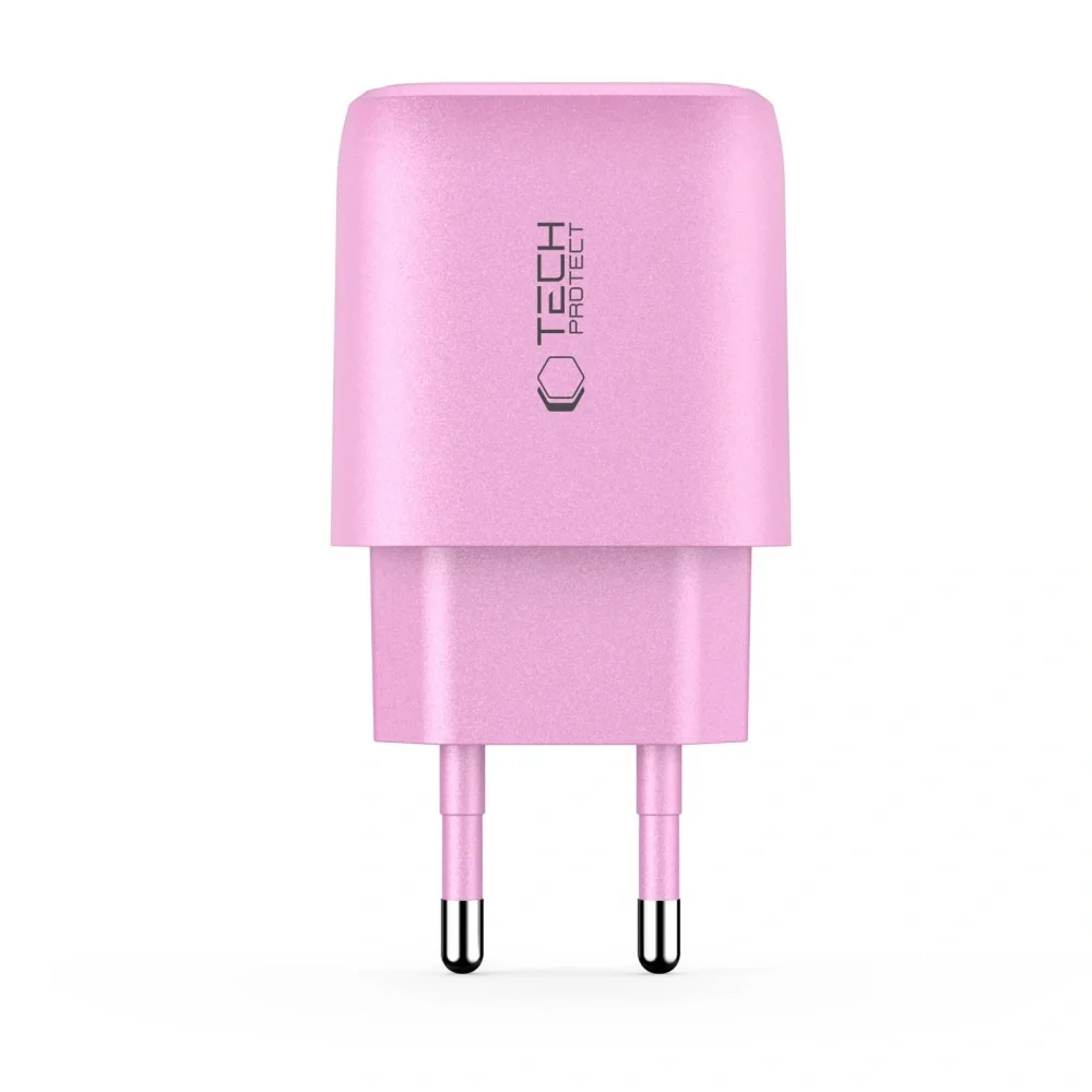 Tech-Protect NCA30 sieťová nabíjačka 30W PD QC, ružová
