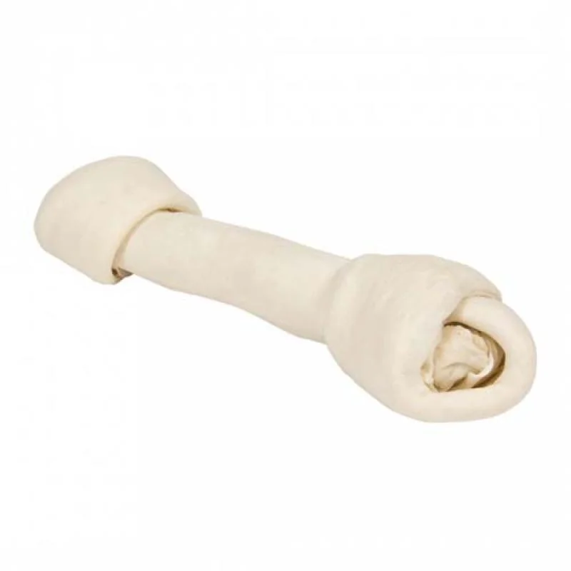 DUVO+ CELAN BONES! Uzol biely z byvolej kože 34cm 320g