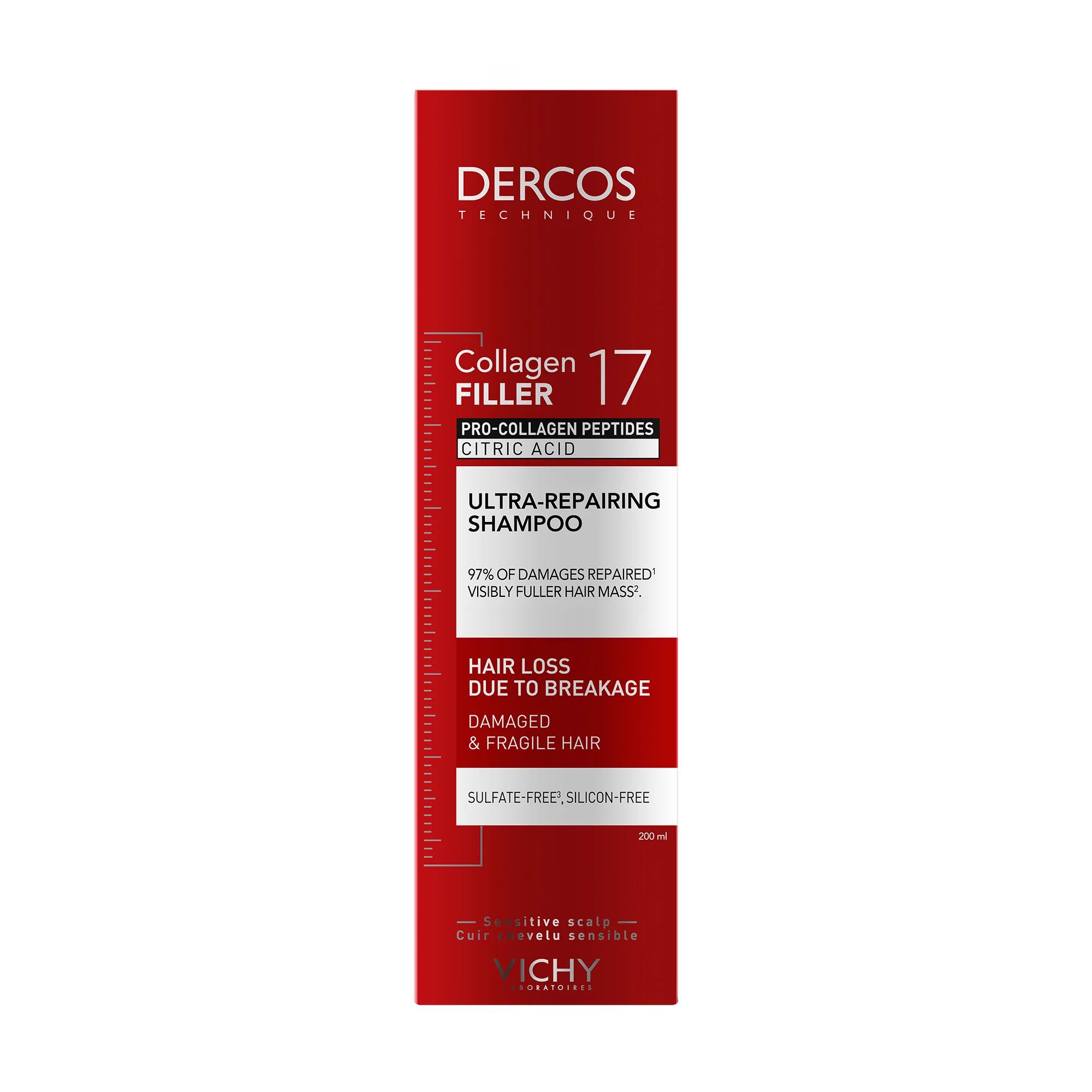 VICHY COLLAGEN 17 FILLER regeneračný šampón 200 ml