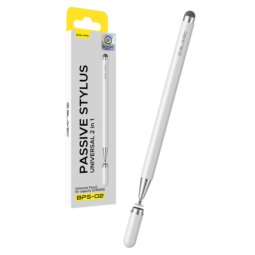 Blavec BPS-02 Passive Stylus pero na tablet a mobil, biely