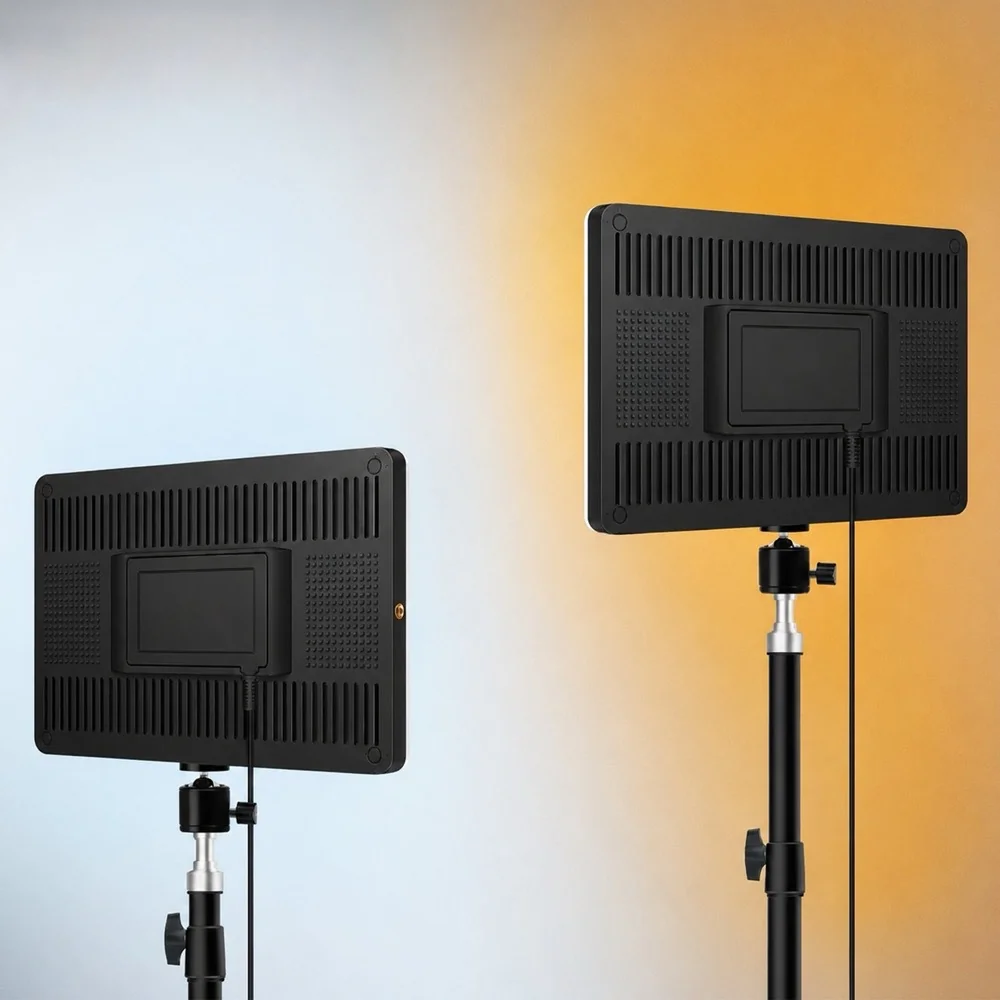 MG RL-19 štúdiové svetlo 42W + statív, čierne