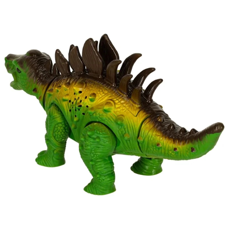 Interaktívny dinosaurus Stegosaurus – chodí, svieti, reve (na batérie)