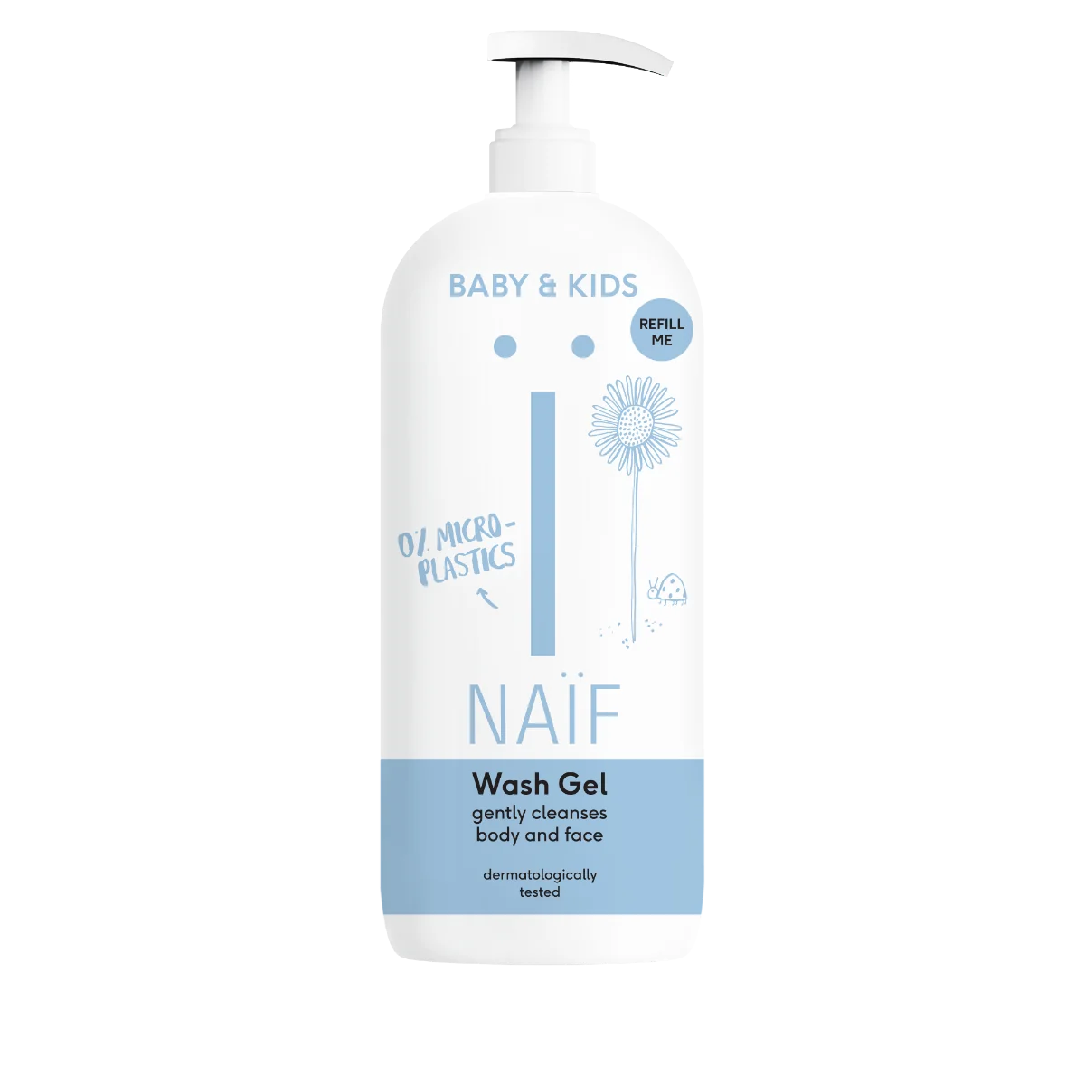 NAÏF Čistiaci a umývací gél pre deti a bábätká 1×500 ml, čistiaci a umývací gél pre deti