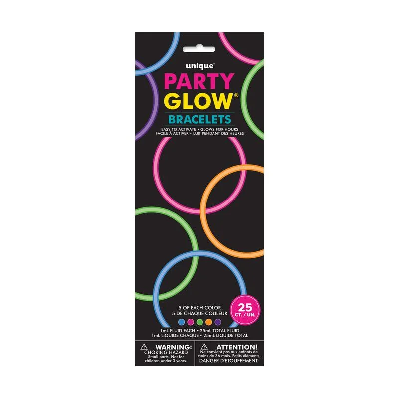 Unique Svietiace náramky glow 20cm 25ks