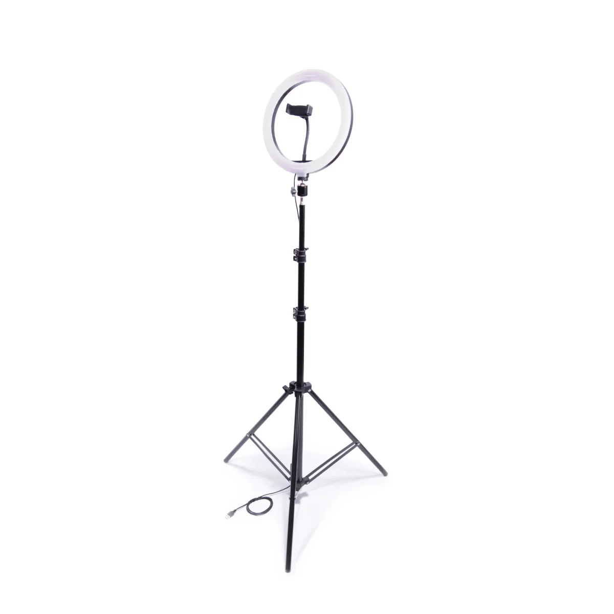 MG Ring Light kruhové LED svetlo + vysoký statív 2.2m, čierne