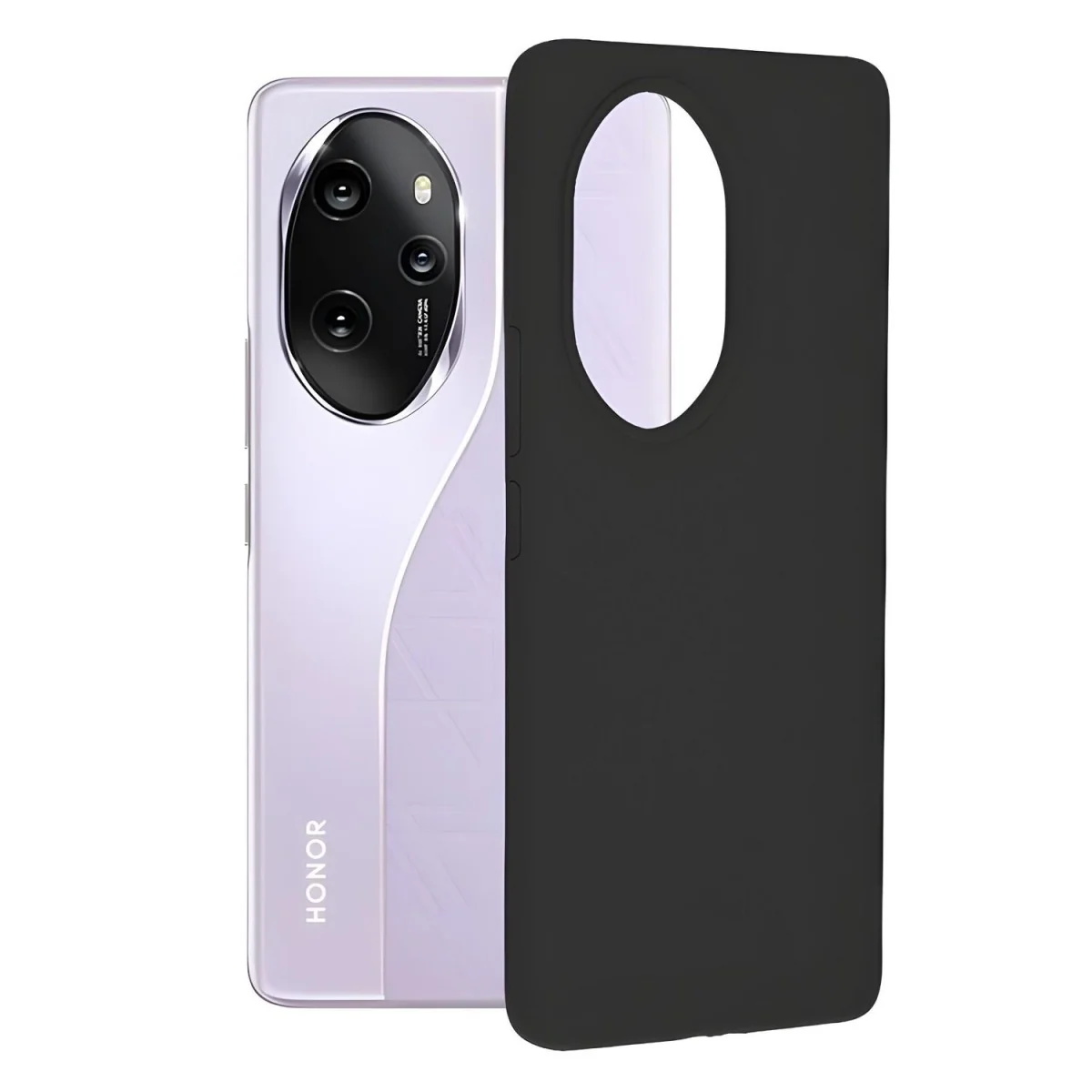 Silikónové puzdro pre Honor 100 Pro - Čierna