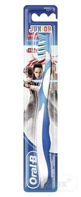 Oral-B JUNIOR Star Wars Soft 1×1 ks, detská zubná kefka (6-12 rokov), mäkká