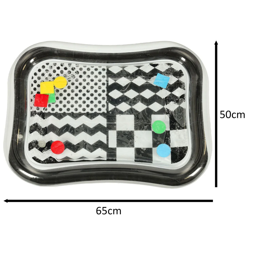 Kontrastná vodná podložka 65×50 cm – senzorická hra pre bábätká