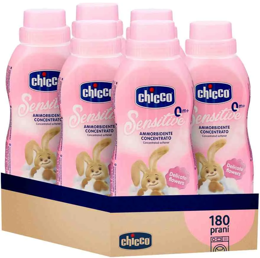 CHICCO Aviváž koncentrovaná Kvetinové objatie 750 ml (6×30 praní) 6×750 ml, aviváž