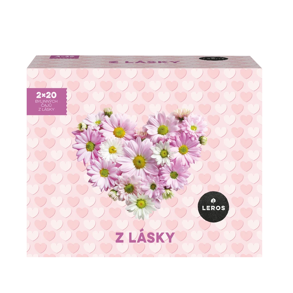 LEROS Z lásky, darčekový set čajov 2 x 20 ks