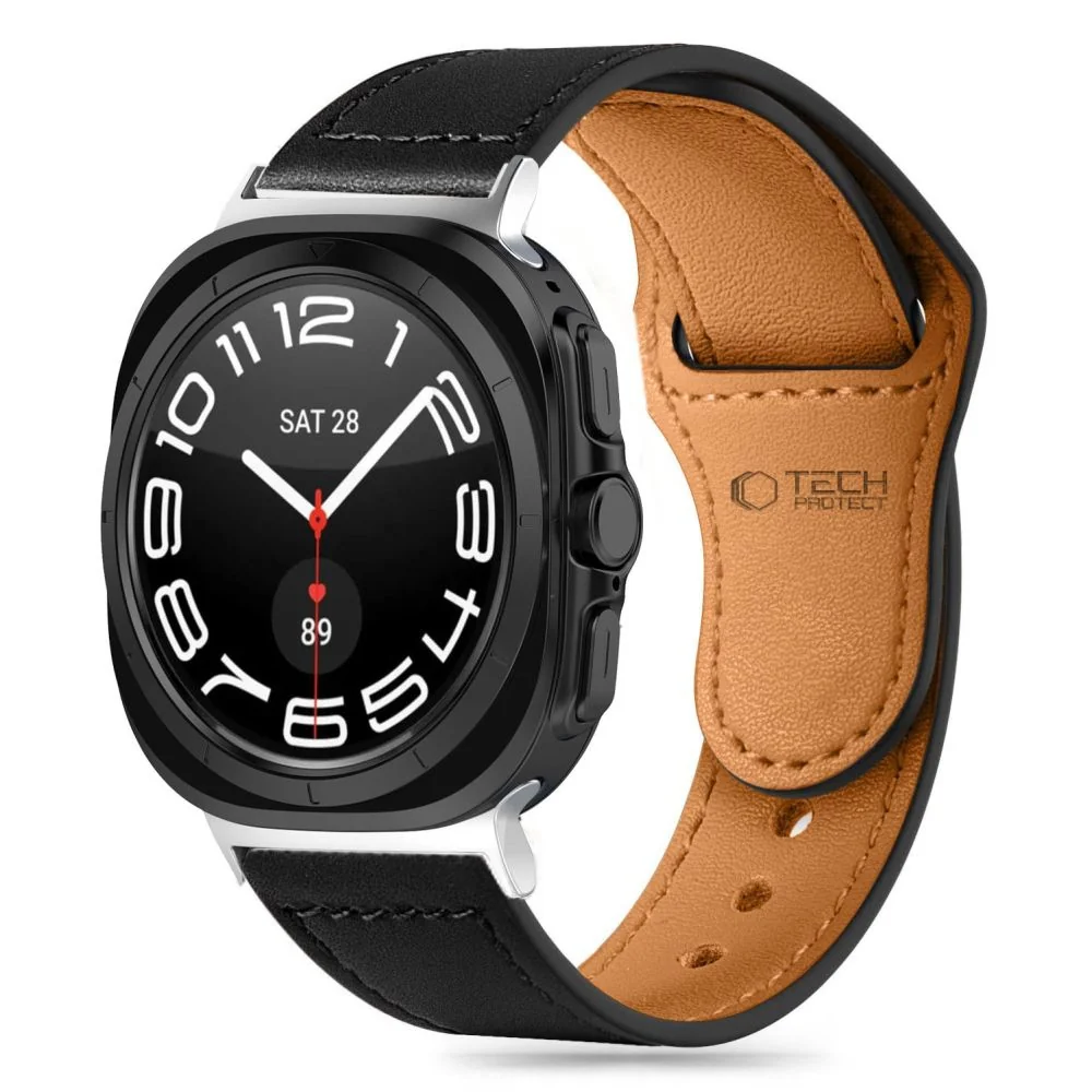 Tech-Protect Leatherfit remienok na Samsung Galaxy Watch Ultra 47mm black
