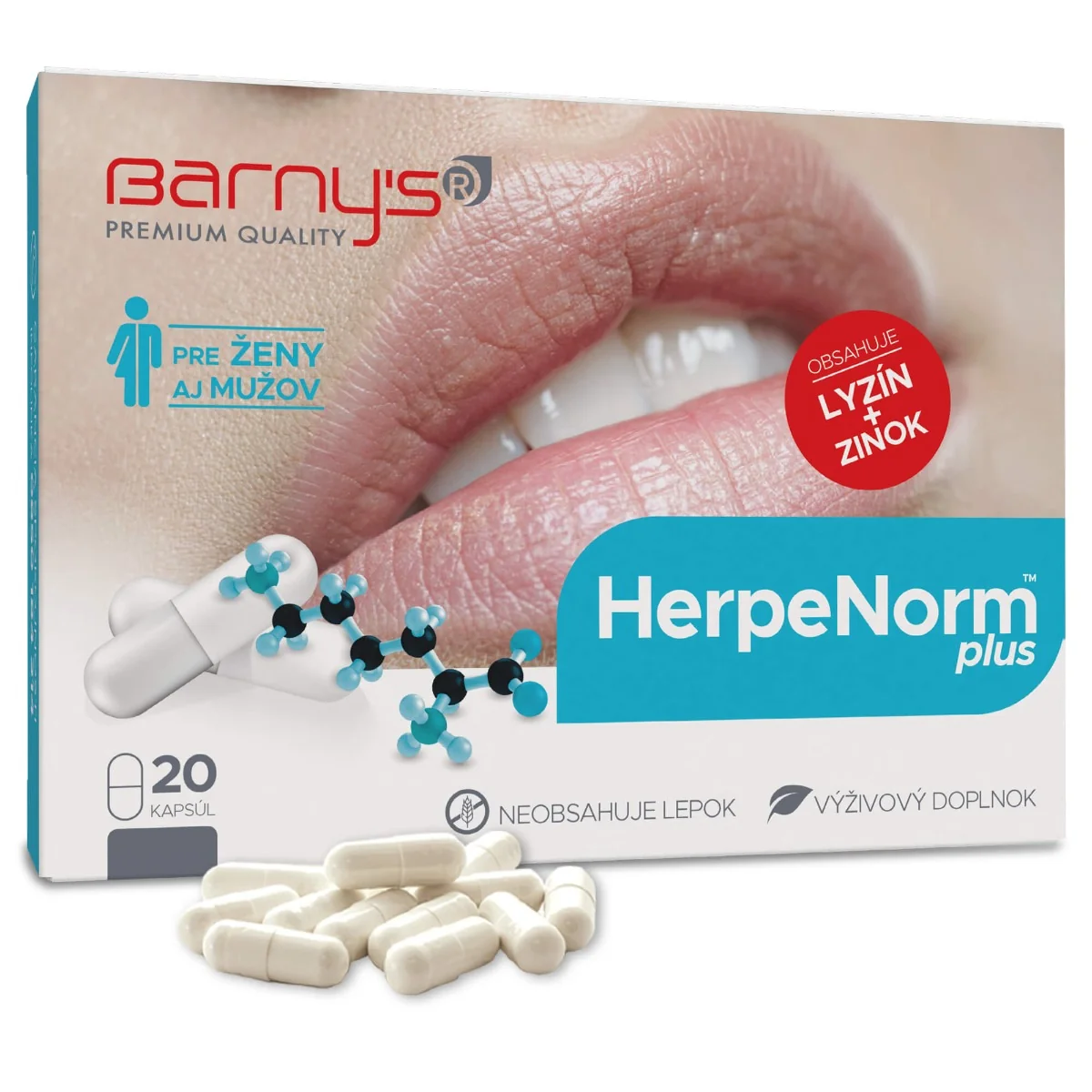 BARNY'S HerpeNorm plus 1×20 cps, výživový doplnok