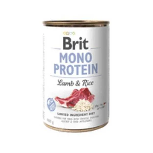 Brit Konzerva Mono Protein Lamb & Rice 400g 1×400 g, krmivo pre psy
