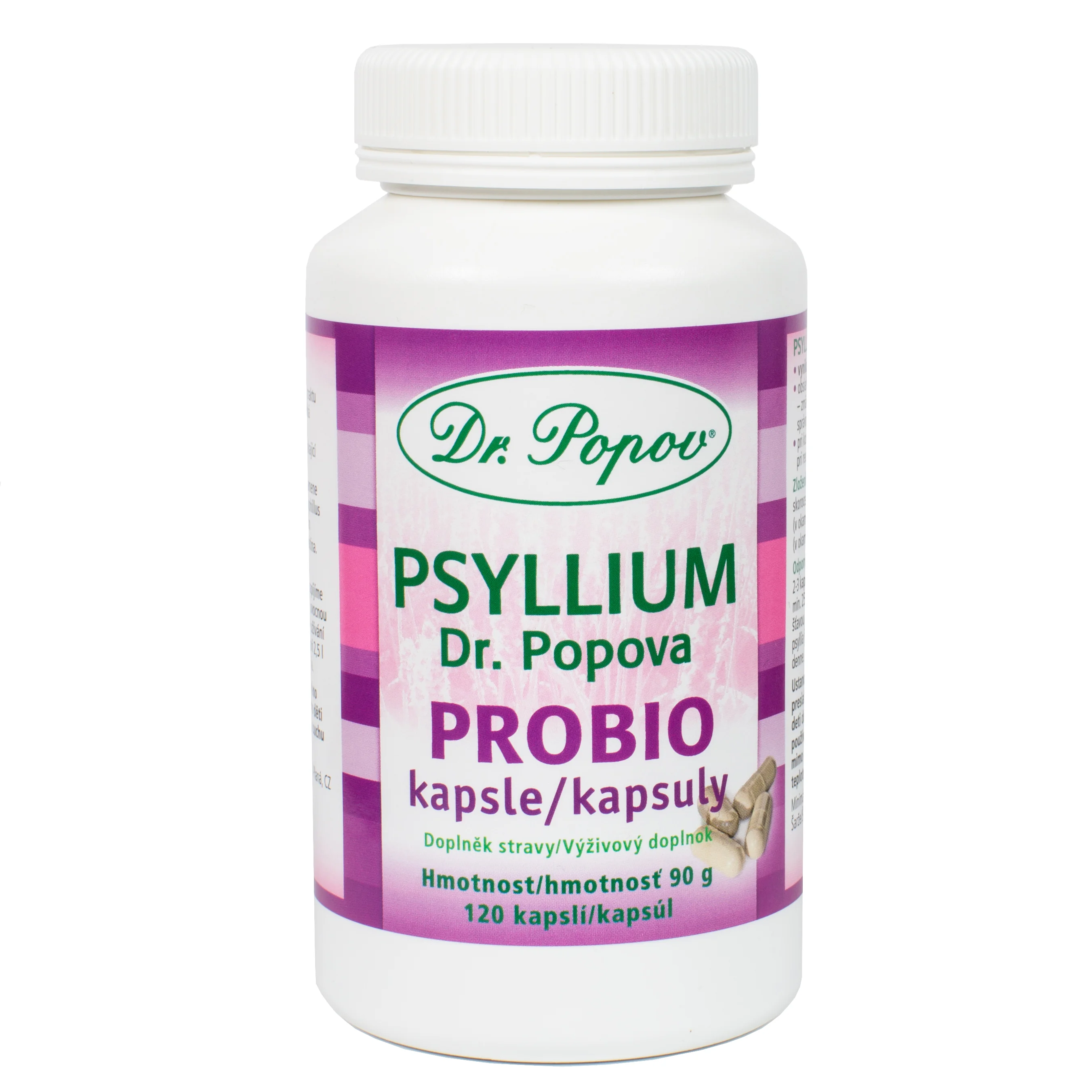 Dr. Popov Psyllium PROBIO 120 cps
