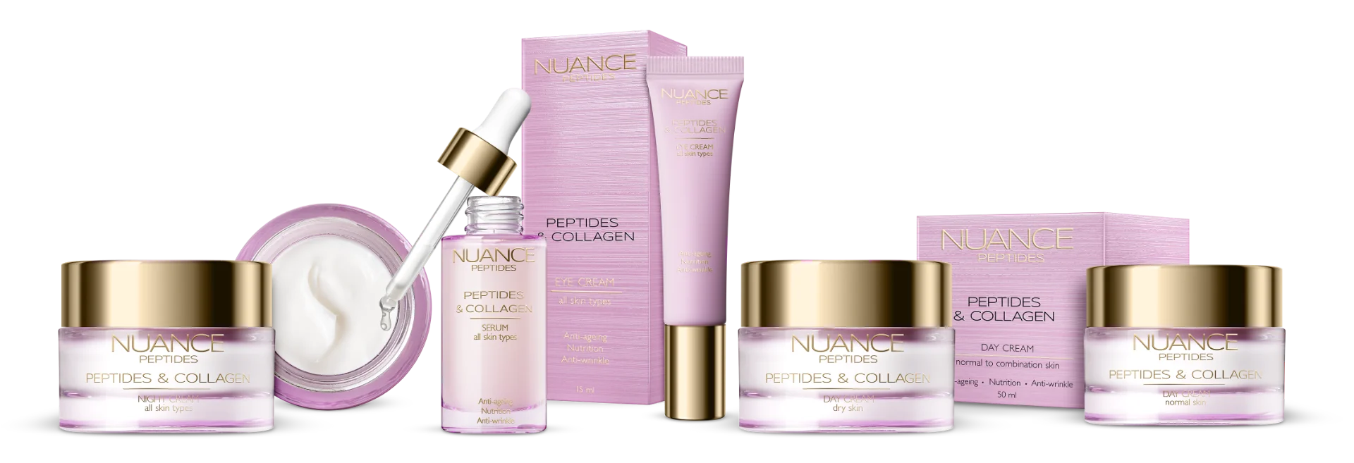 NUANCE PEPTIDES Day Cream Normal skin 1×50 ml, denný krém pre normálnu a zmiešanú pleť