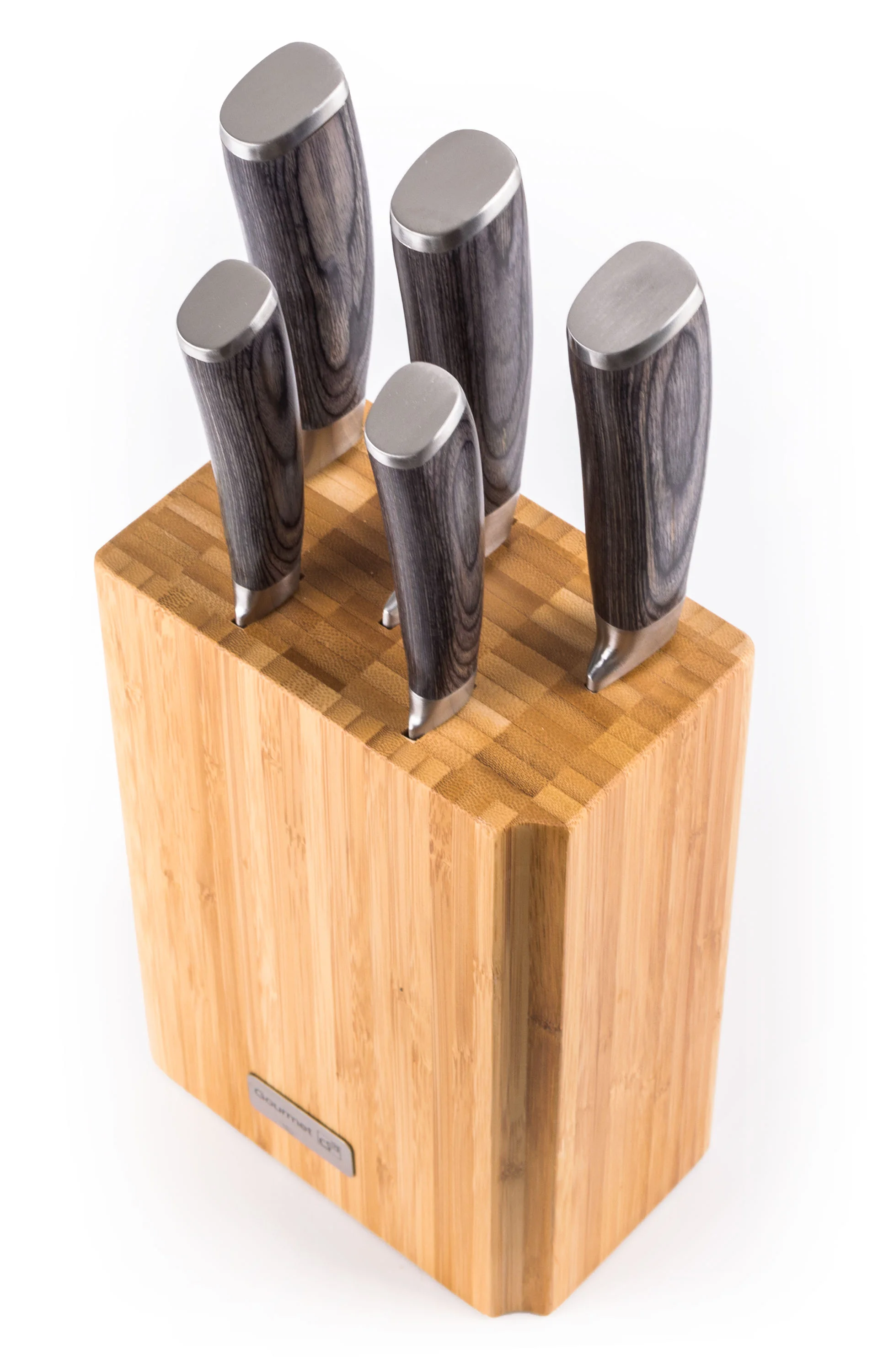 G21 Sada nožov Gourmet Stone 5 ks + bambusový blok Gourmet Stone 5 ks + bambusový blok G21-GMS-5BBB