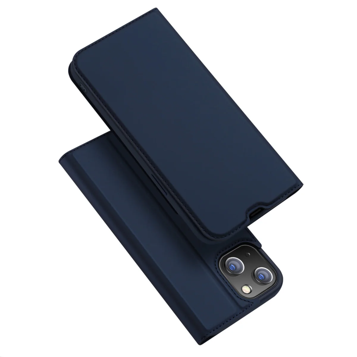 Dux Ducis Skin Pro knižkové kožené puzdro na iPhone 14 Plus, modré Elegantná ochrana