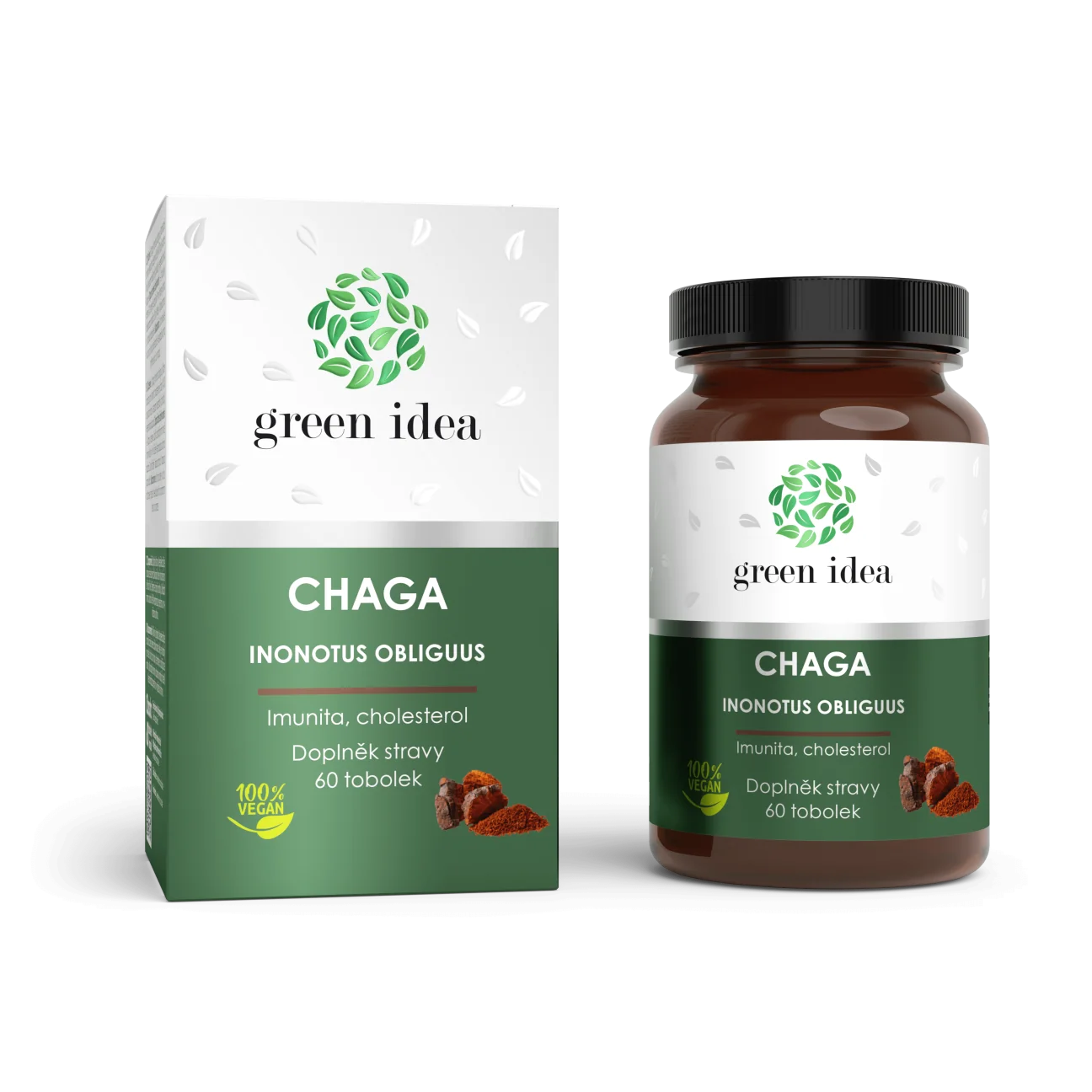 Chaga - 60 kapsúl - Green idea