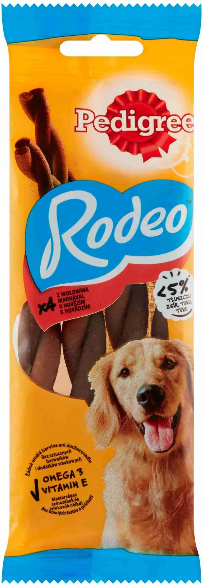 PEDIGREE pochúťka Rodeo s hovädzím 70g 1×70 g, pochúťka pre psy