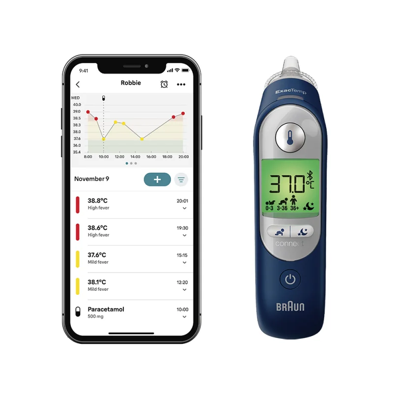 Braun ThermoScan 7+ Connect IRT6575 ušný teplomer Bluetooth