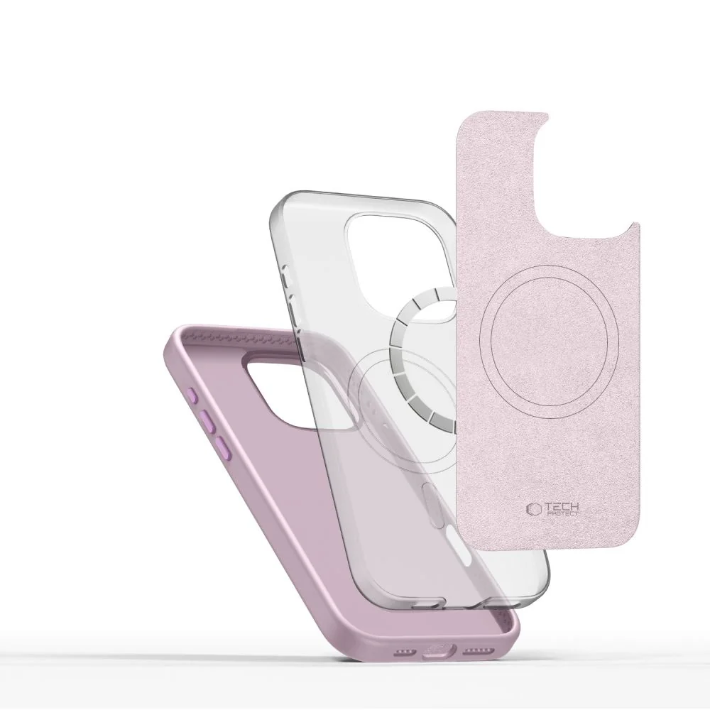 Tech-Protect Silicone Pure MagSafe kryt na iPhone 16 Pro Max, ružový