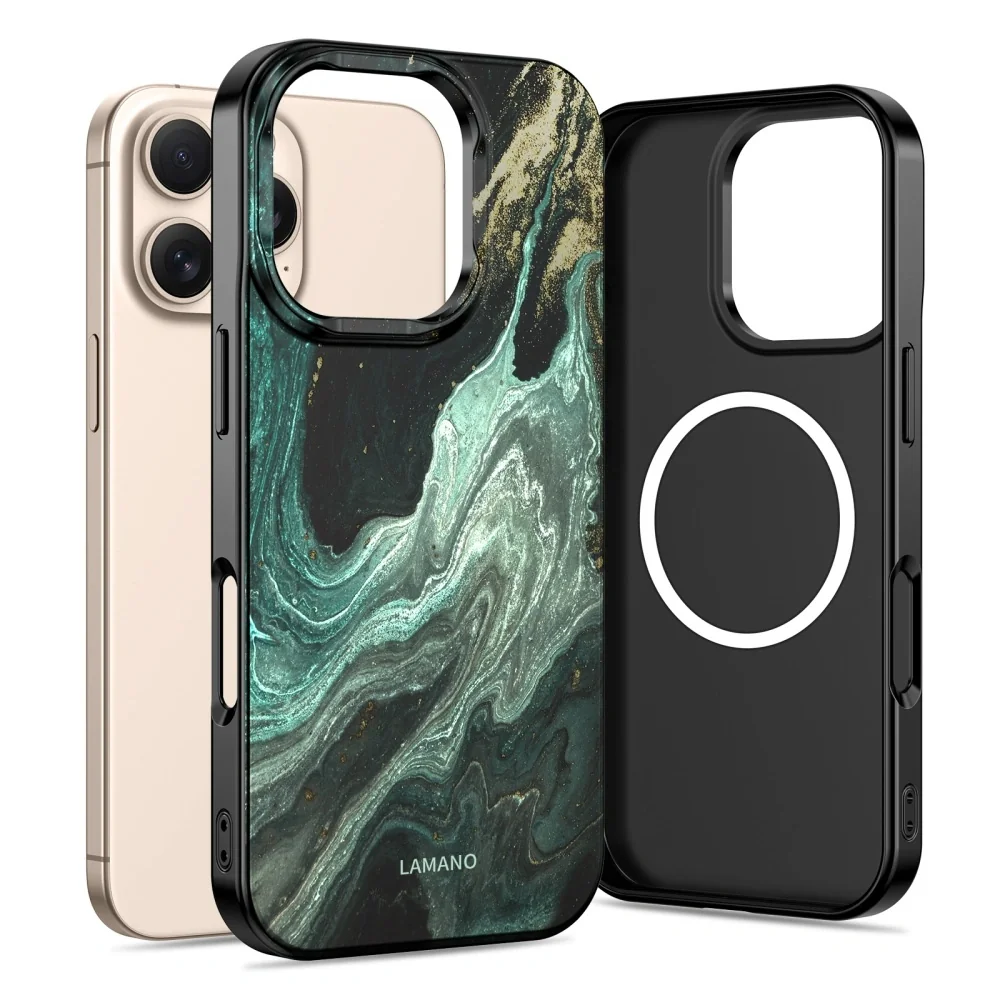 Tech-Protect Lamano MagSafe kryt na iPhone 16 Pro, verde aura