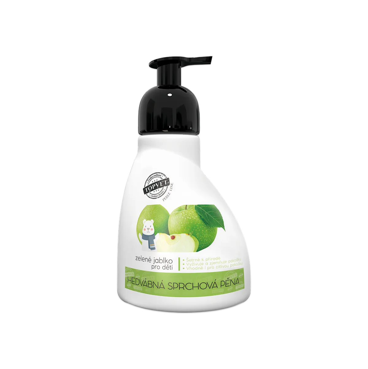 Sprchová pena – zelené jablko – vhodné pre deti 300 ml – Green idea