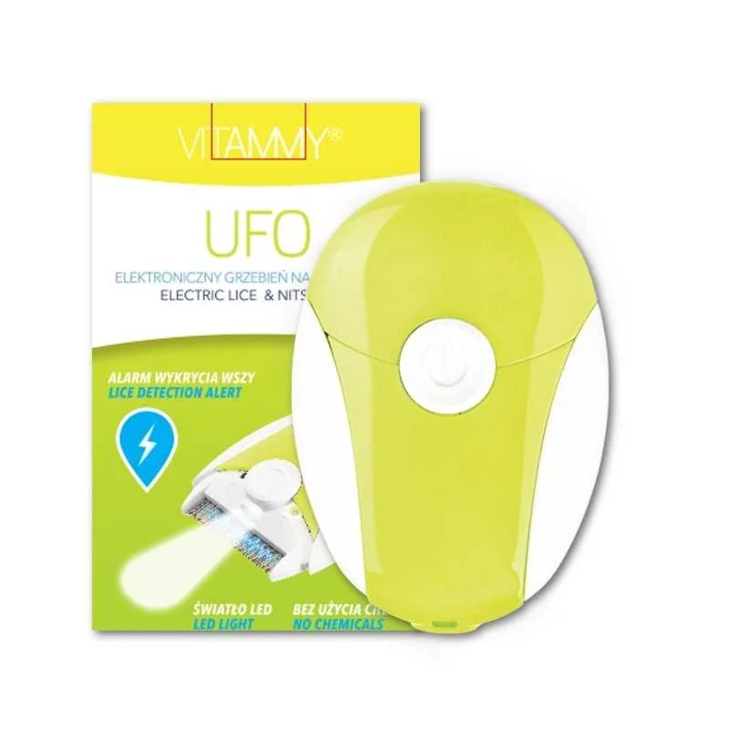 VITAMMY UFO Elektronický hrebeň na vši a hnidy, koralový 1×1 ks, elektronický hrebeň
