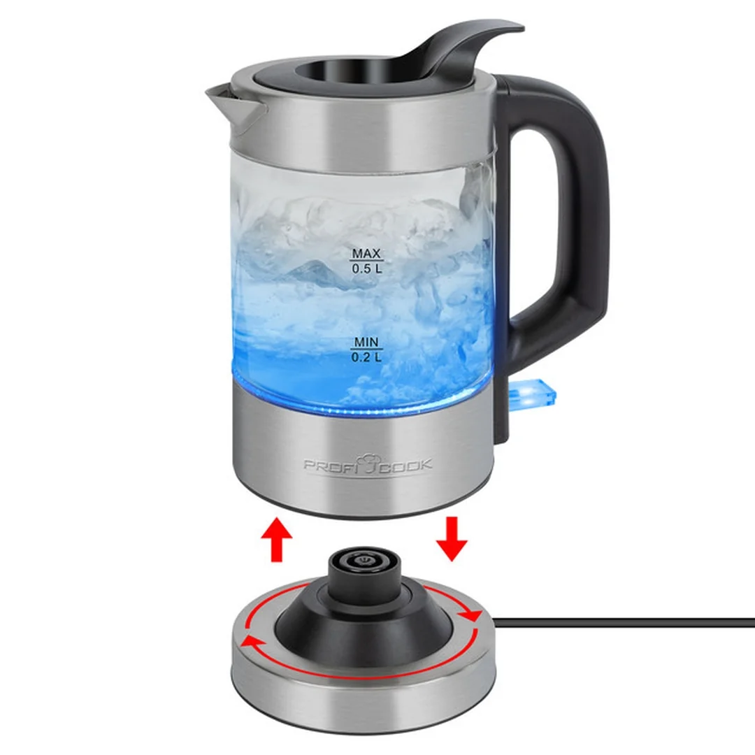 ProfiCook WKS 1228 sklenená rýchlovarná kanvica 0,5 l