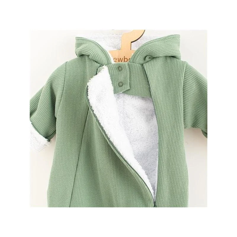 Dojčenská kombinéza s kapucňou New Baby Frosty mint 80 (9-12m),