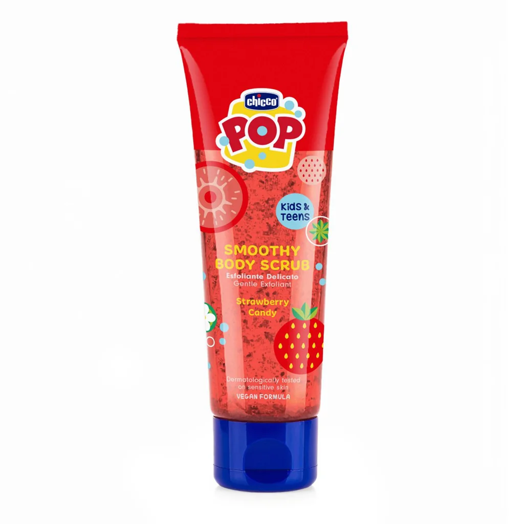 CHICCO Telový peeling Strawberry Smoothie POP pre deti a teenagerov 150 ml