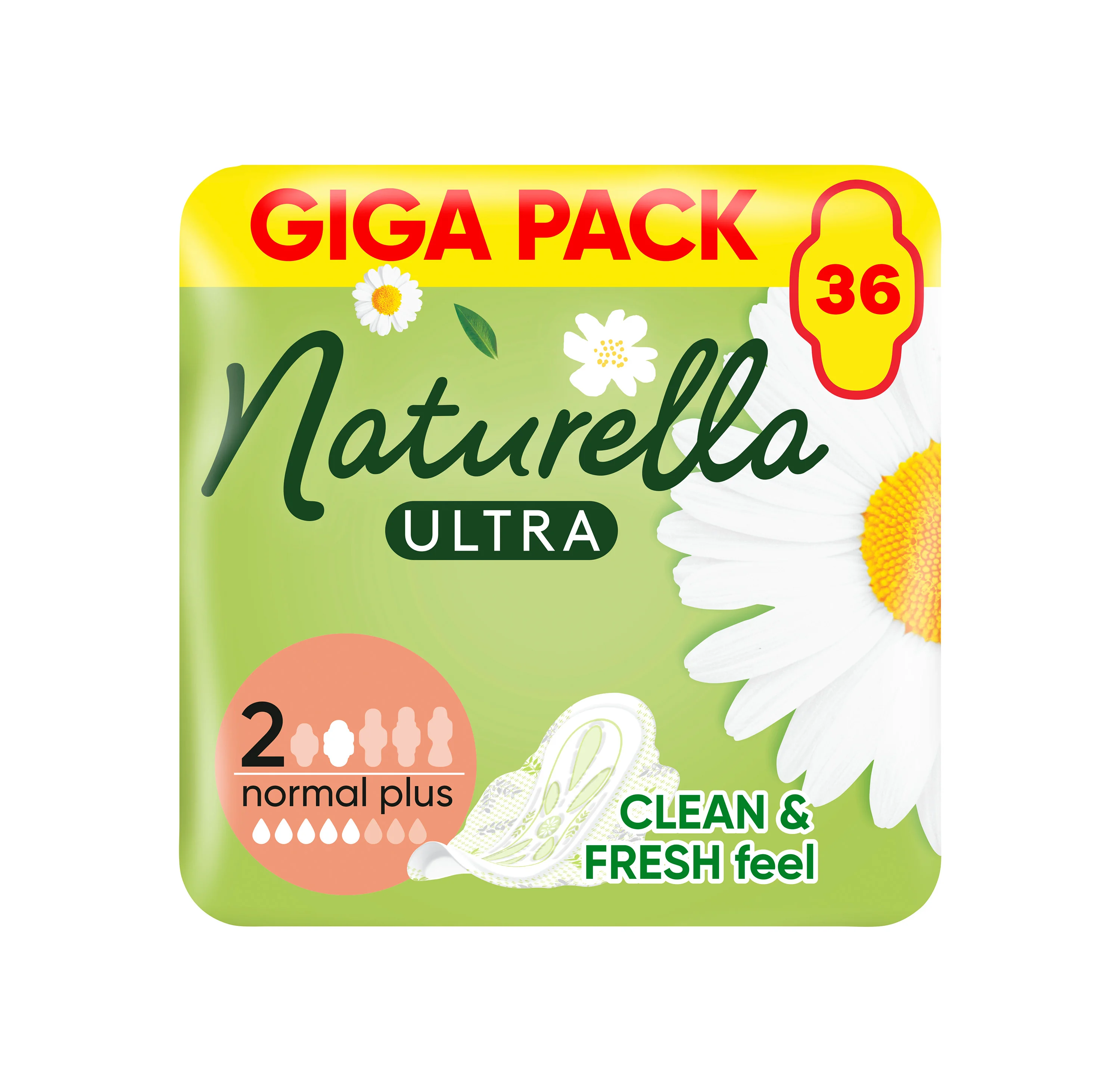 Naturella Ultra Normal Plus vložky s krídelkami 36ks, veľkosť 2 36 ks