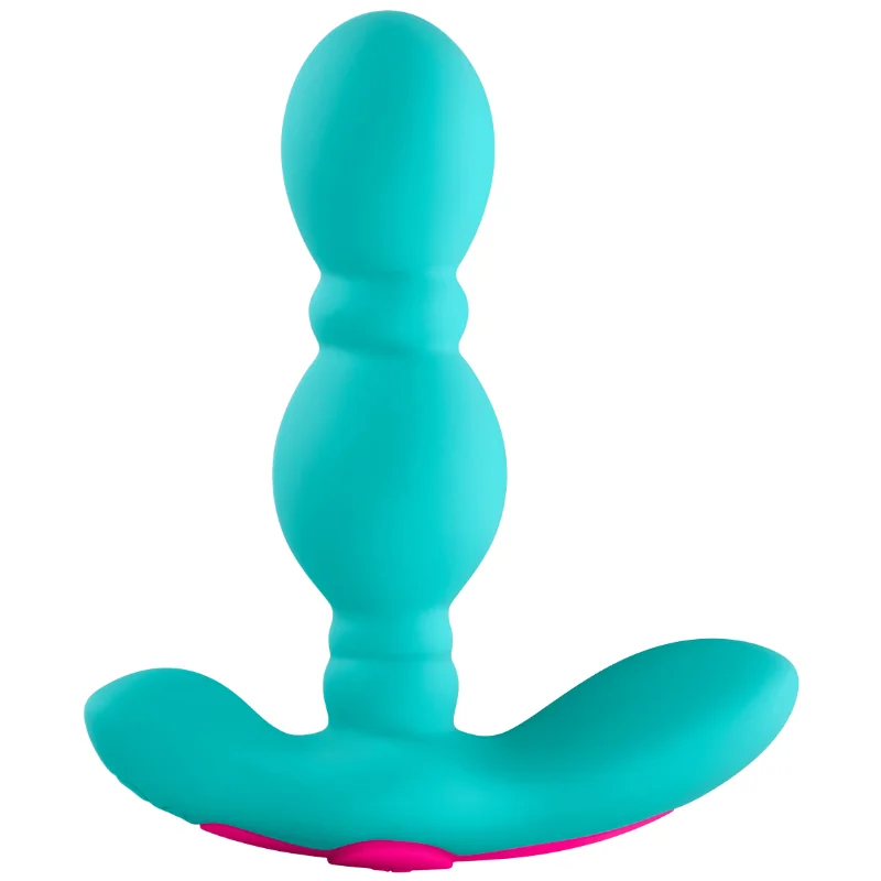Vibračný análny kolík Funn Plug Turquoise 13,3 cm