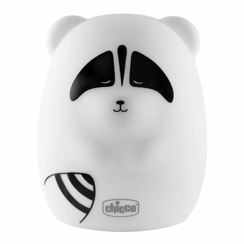 Chicco Soft Lamp silikónové nočné svetielko Mýval