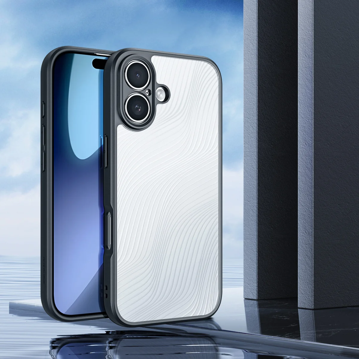 Dux Ducis Aimo kryt na iPhone 17, čierny