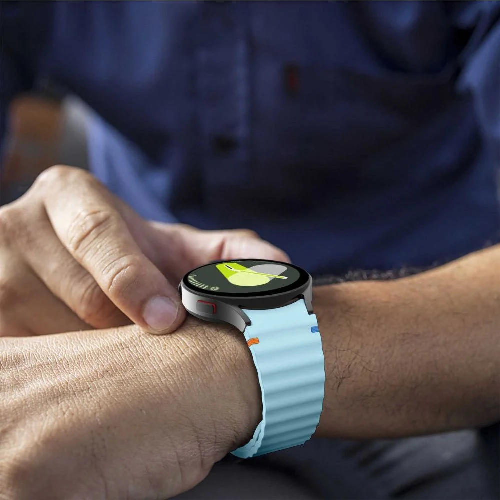 Tech-Protect Silicone Sport remienok na Samsung Galaxy Watch 4 / 5 / 5 Pro / 6 / 7 / FE, sky blue