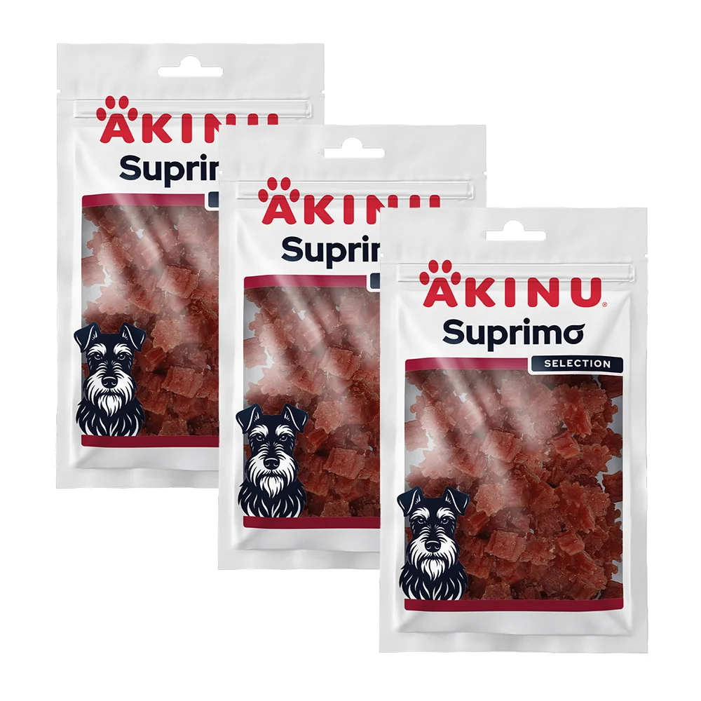 Akinu SUPRIMO SELECTION Pochúťka z kačacieho mäsa pre psy 75 g MTP 3 ks