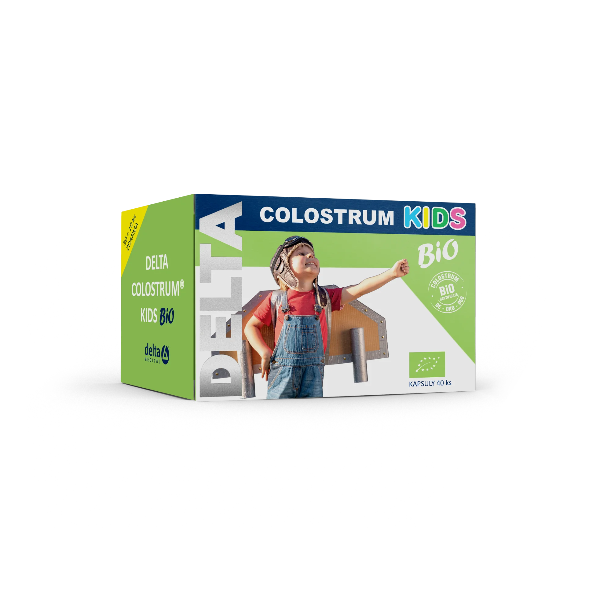 DELTA COLOSTRUM KIDS BiO 1×40 cps, výživový doplnok