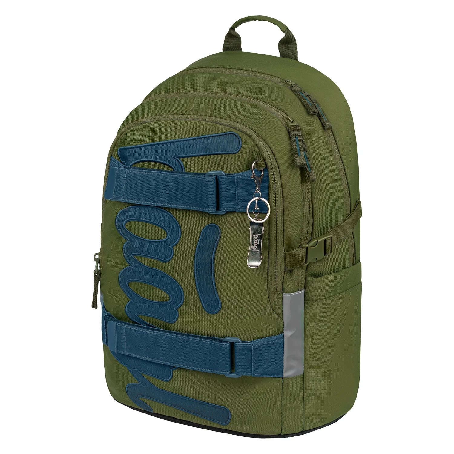 Školský batoh Skate Olive recyklovaný, olivový