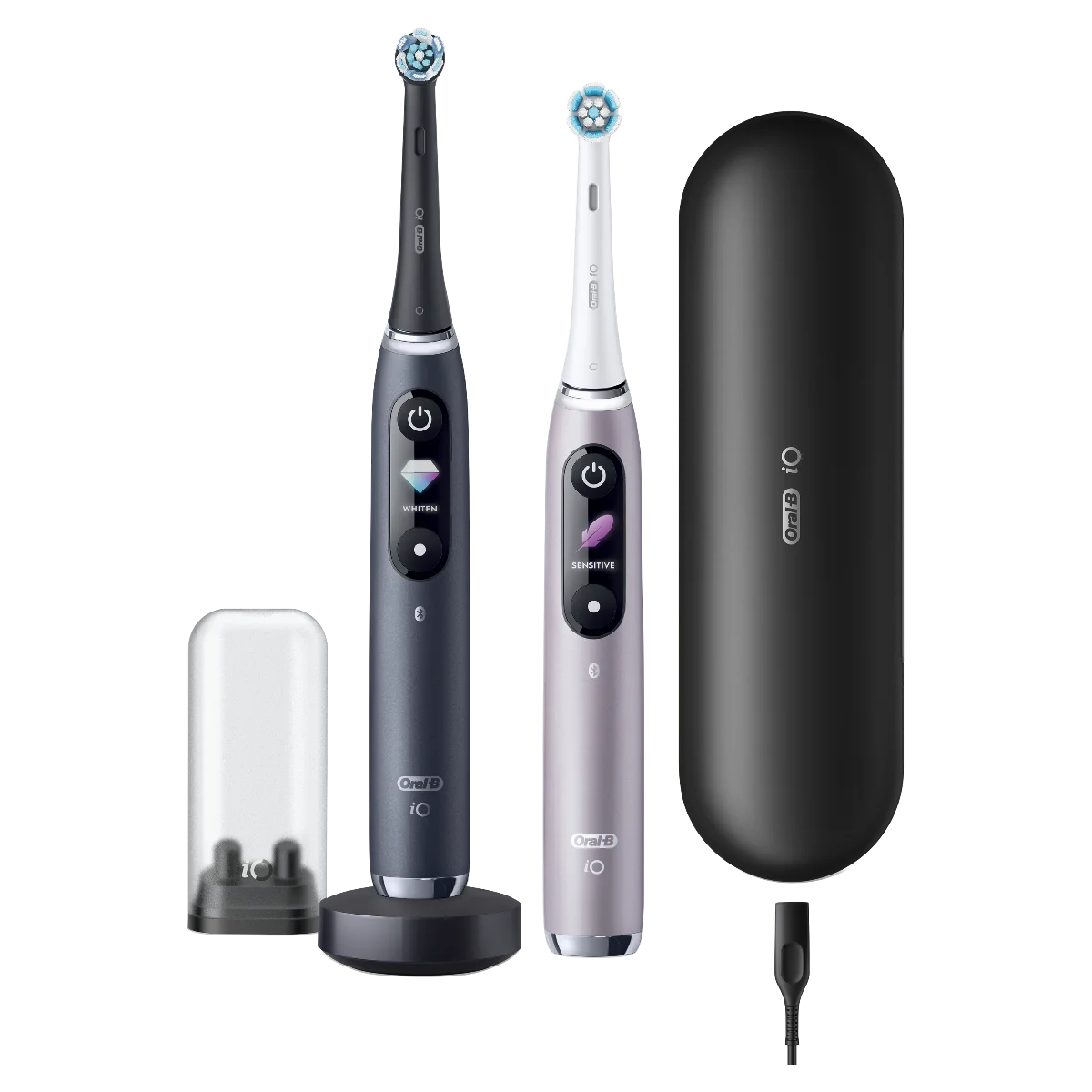 Oral B iO Series 9 Duo Black&Rose Elektrická zubná kefka 1×1 set, elektrická zubná kefka