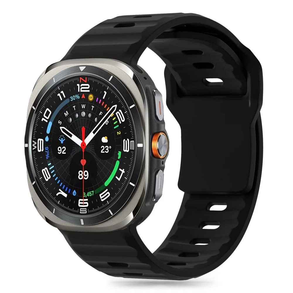 Tech-Protect Silicone Line remienok na Samsung Galaxy Watch Ultra 47mm , black