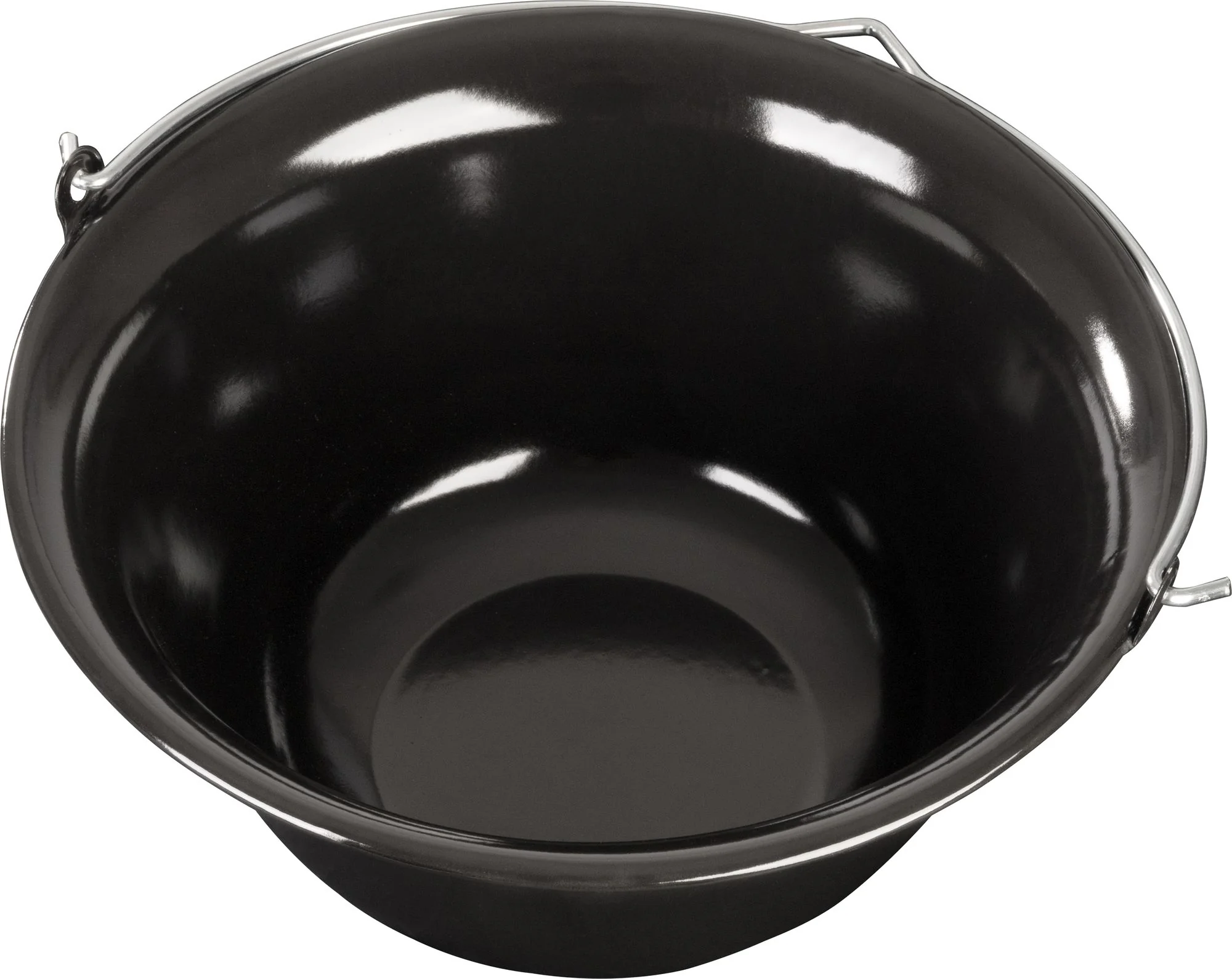 MagicHome smaltovaný kotlík na guľáš, 1 ks 12 l, 39,8x18 cm, čierny, bez pokrievky