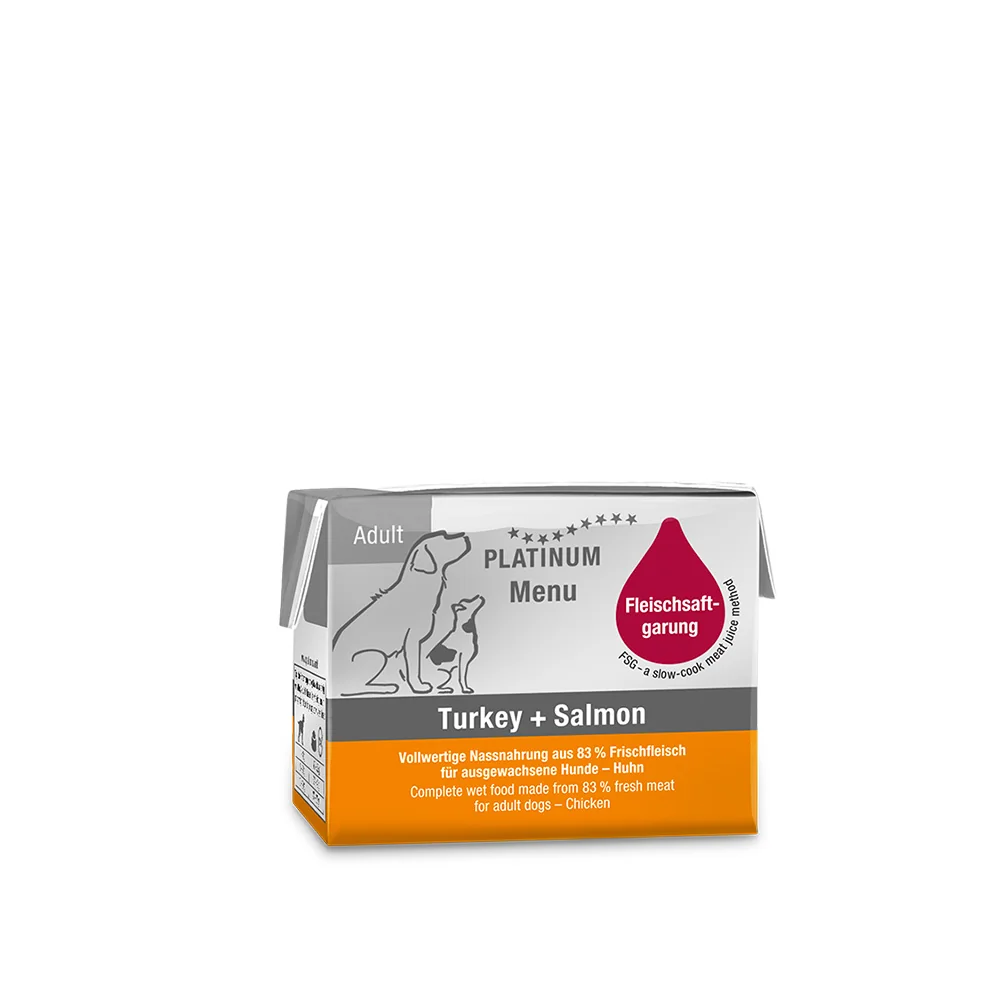 Platinum Menu Turkey + Salmon - Moriak + losos 90 g