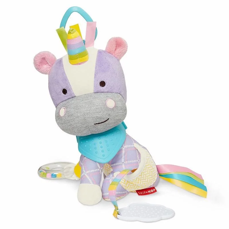 Hračka aktívna na C krúžku Bandana Buddies Jednorožec 0m+